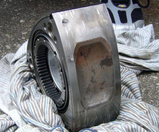 Corner seal mark in face of rotor