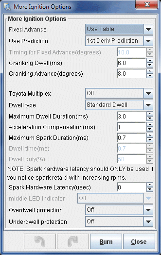 More Ignition Settings, MS2, 13B Rotary