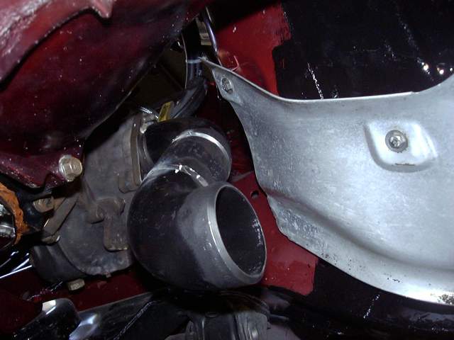 Beginnings of 2.5 inch downpipe