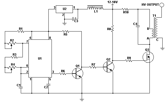 Schematic of the Solid State Tesla Coil