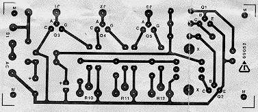 This is the printed circuit layout of the Colour Organ