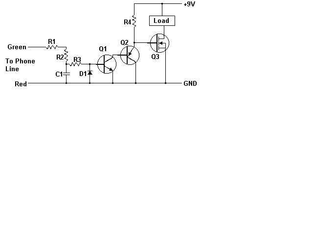 This is the schematic of the cut phone line detector