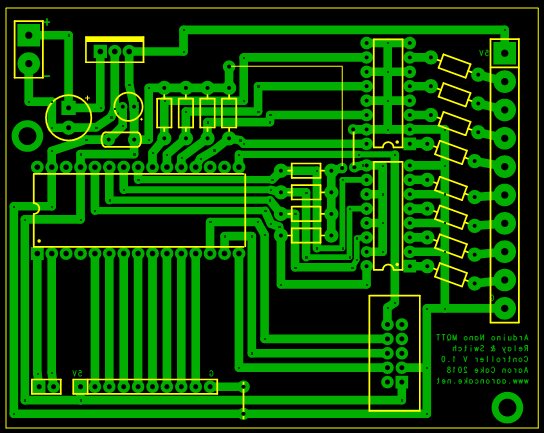 Image of the Nano W5500 opto-isolated I/O printed circuit board