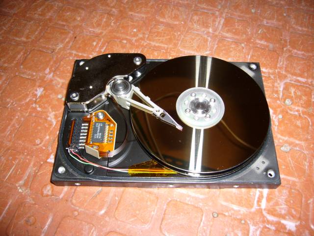 Image of dead hard drive