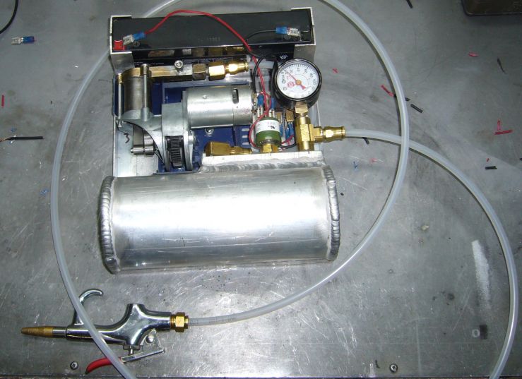 Completed 12V mini air compressor