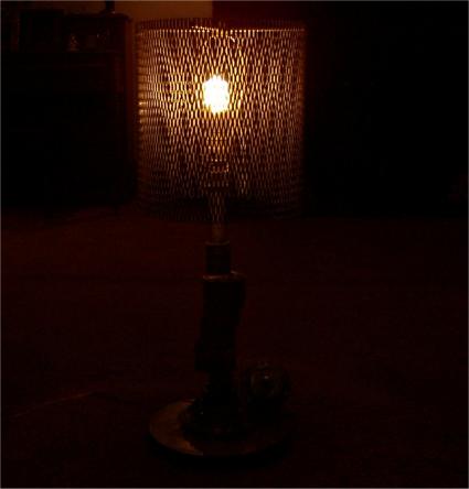 Finished lamp in dark