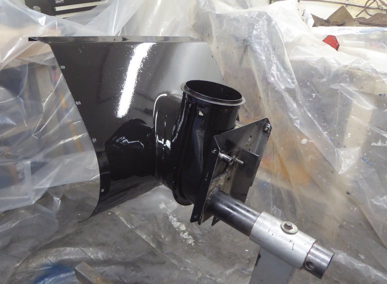 Image of POR-15 painted auger/impeller housing
