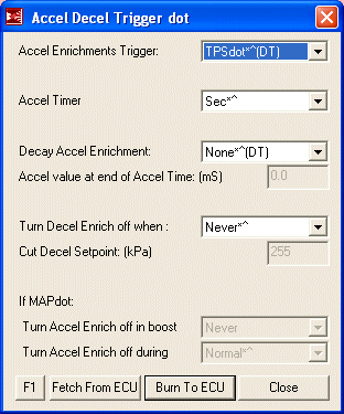 Accel Deccl Mode, MS1, 13B Rotary